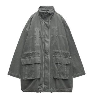 Zara oversized denim jacket